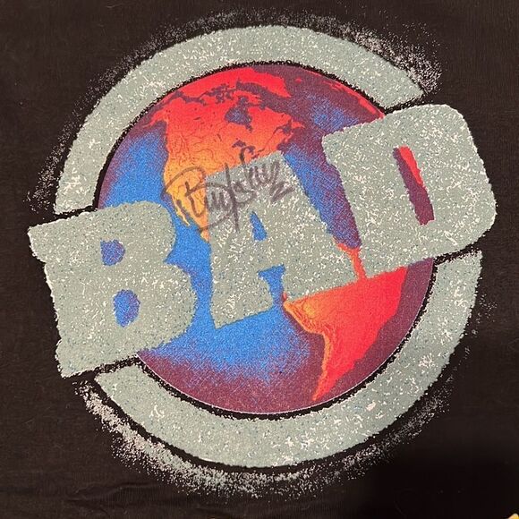 NWOT Brian Howe Bad Co mens sizeXL authentic vintage autographed concert T-shirt - Picture 7 of 9